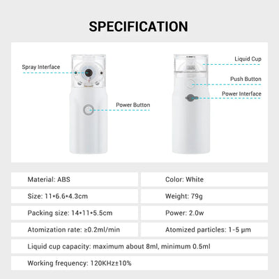 Portable Medical Asthma Nebulizer